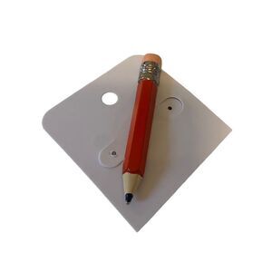 Vintage Pencil Pin in Orange. Perfect gift for your favorite teacher!